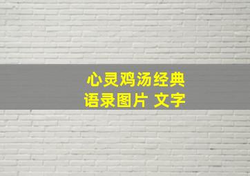 心灵鸡汤经典语录图片 文字